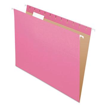 Pendaflex® Colored Hanging Folders, Letter Size, 1-5-cut Tab, Pink, 25-box freeshipping - TVN Wholesale